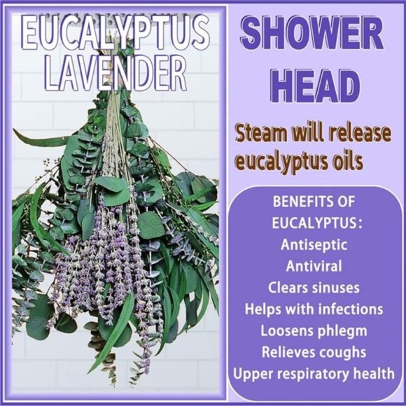 52 PCS Mix Dried Eucalyptus & Lavender Flowers Bundles for Shower, 17'' Natural - Picture 7 of 7